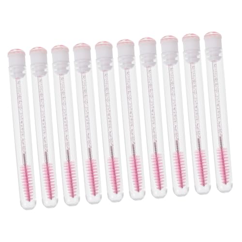 Brosses de flocage pour cils minkissy x20 avec tube rose vide
