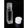 Quartz Cuvette,10mm, with Screw Cap and Septum, Cell Cuvettes Spectrometer Gas