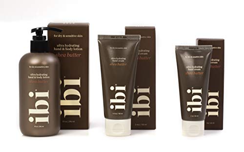 IBI Ultra-hydrating Shea Butter Hand Cream Set | 1 Shea Butter (2 oz/ 60 mL) & 1 Shea Butter (3.4 oz/ 100 mL) & 1 Shea Butter (10 oz/ 296 mL)