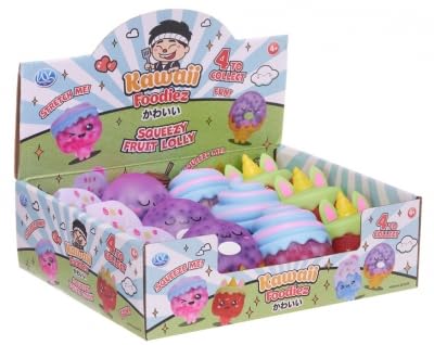 Fruit Lolly squishy 4 Asst Kawaii Foodiez 6CM