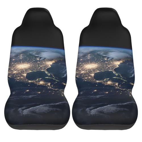Housse de siège avant de voiture Earth from Outer Space imperméable x2