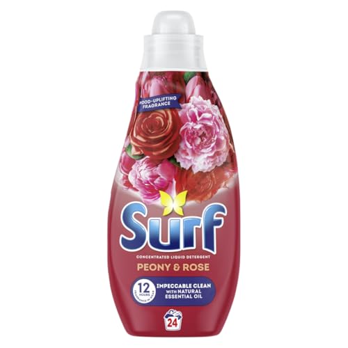 Surf Peony & Rose Laundry Washing with a joy-infused fragrance & natural essential oil lasting up to 12 hours in wear Liquid Detergent for brilliantly clean results 24 washes