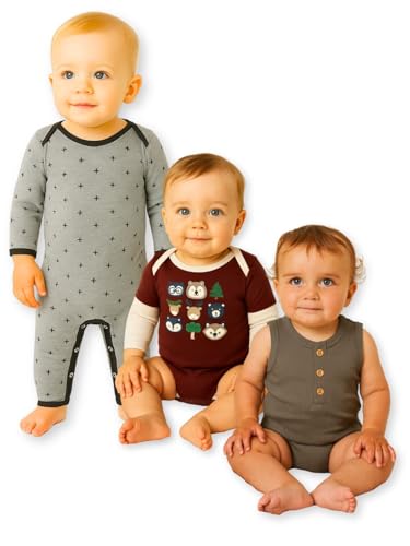 Image of TuddyBuddy 100% Cotton Romper /Jumpsuit /Bodysuit Set for Baby (Pack of 2 Playsuits)