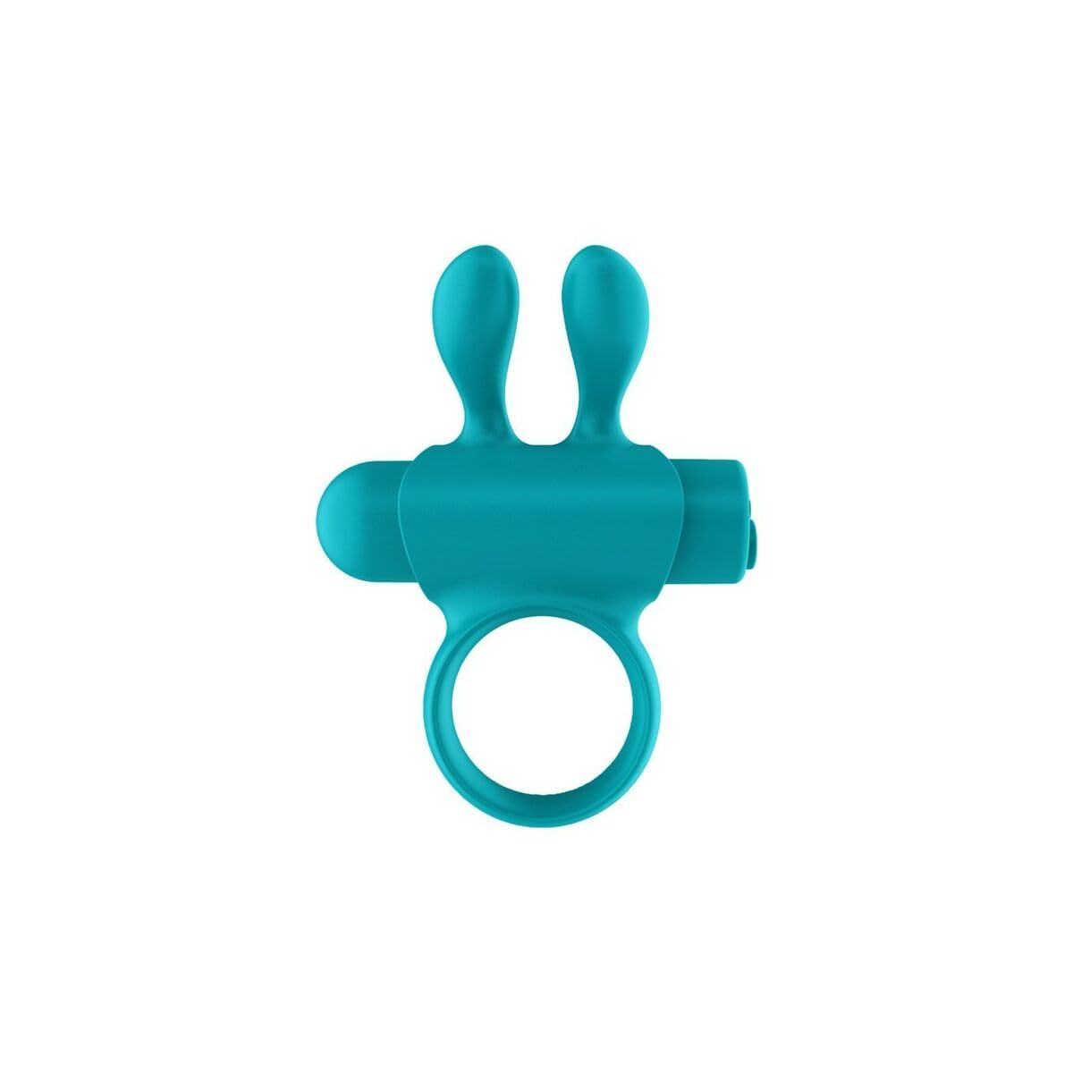 Rhingo Plus, Anillo Vibrador Hombre, Recargable USB, 5 Intensidades, 5 Modos de Vibración (Turquesa)