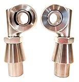 Offset 3/4" Bore X 7/8" Shank Steering Heim Joint Rod End - Includes 1 LH & 1 RH Joint with Nut & 1.