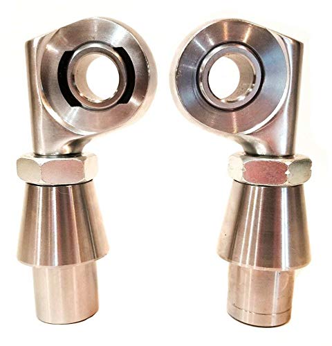 Offset 3/4" Bore X 7/8" Shank Steering Heim Joint Rod End - Includes 1 LH & 1 RH Joint with Nut & 1.25 OD Bung