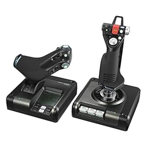 Logitech G Saitek X52 Pro Flight Control System, Controller and Joystick Si...
