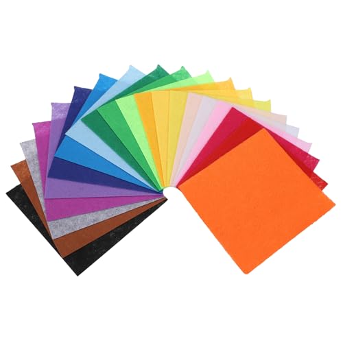 Feuilles en feutre assorties 45x45cm pour patchwork et décoration de couture