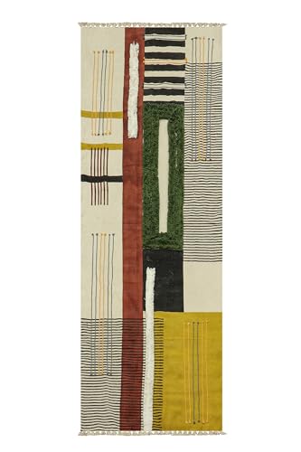 Tapis kilim en coton grand format 2x3m extérieur intérieur - 4