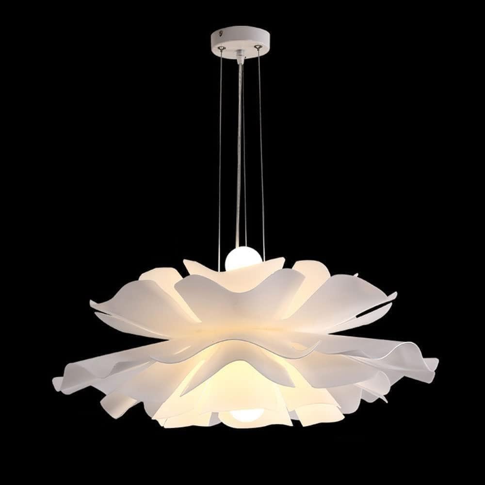 Suspension LED blanche Nordic Petal E27 luminaire décoratif intérieur salon et chambre