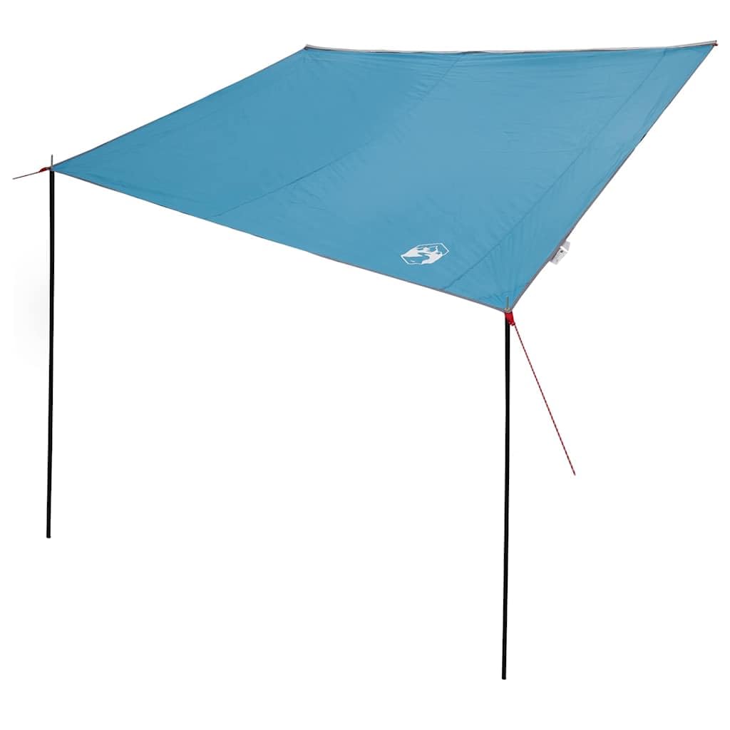 vidaXL Tarp résistant à l'eau 240 x 350 cm Imperméable Bleu Taffetas