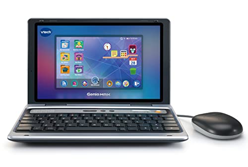 VTech Genio MAX My First Laptop Educational Computer for Kids 7 Colour Screen Mouse Kid-Safe Web Browser 40+ Games Art Studio & Revision Tools WiFi Toy for Children 5 Years + English Version