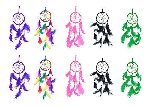 Return Gift for Ladies Woman in Bulk for Pooja Functions Kitty Party Baby Shower haldi cermony Home Decor - Dream Catchers(6 inch Dia) (5)-image-23