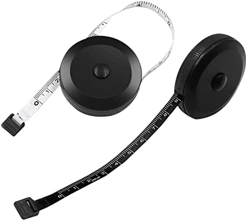 Tape Measure for Body Measuring Tape 60 Inch Soft Retractable Sewing Fabric Measurement Tailor Cloth Craft 2 Pack