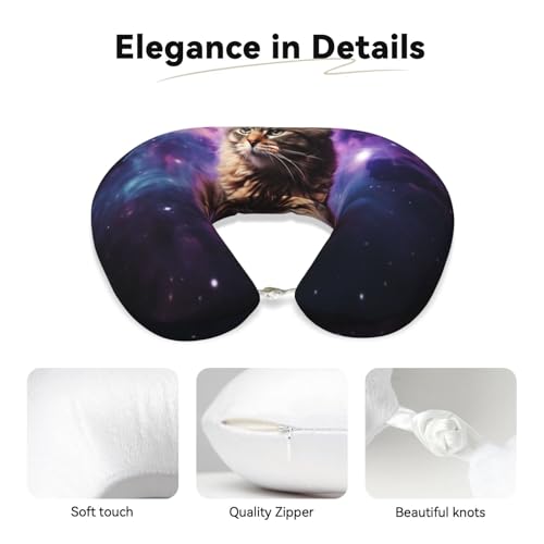 Almohada de viaje de espuma viscoelástica cómoda y portátil miniatura 3