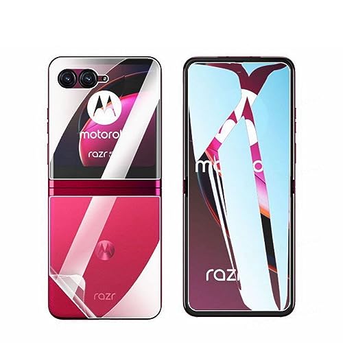 Snailcanfly 1 juego películas de hidrogel para Motorola Razr 40 6.9' Protectores de pantalla de TPU Transparente flexible suave A prueba de explosiones NO vidrio templado