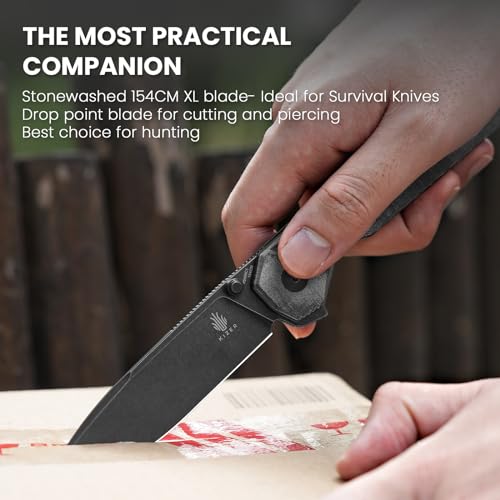 Kizer Begleiter XL EDC Pocket Knife, Black (V5458C1)