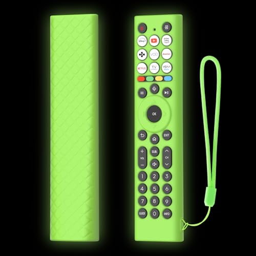 Image of RAYA Silicone Cover Compatible with 2026 Hisense TV Remote E7Q / E75Q / U7Q / A7Q / Q6Q Model TV Remote Protection Case (Green)