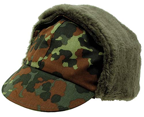 MaxFuchs Bundeswehr Wintermuetze, Flecktarn, original TL Size: 59