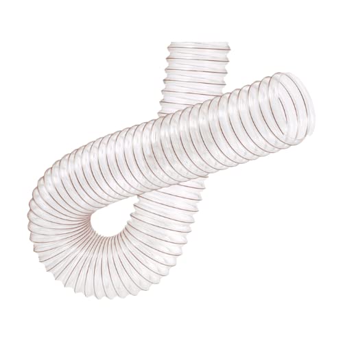 Tubo flex aspirazione poliuretano con spirale acciaio ramato flessibile (⌀100mm 1mt)