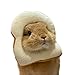 Rabbit Collar, Bread Slice Collar for Rabbit, Toast Bread-Shaped Rabbit Headdress, Pet Cosplay Makeup Cap, Bunny Cartoon Costume, Dressing Up Props, Small Animal Headgear (S (8'- 9' Head Girth))