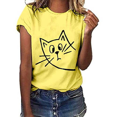 Moda para Mujer de Gasa Camiseta sólida Office Ladies Plain Blusa de...