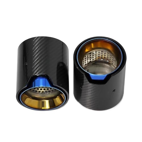 Embout échappement BMW Série 4 G22 G23 G26 carbone bleu poli