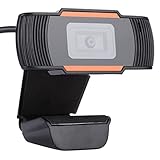 Sonew USB 2.0 Ordenador Ordenador Webcam Ordenador Externo 720 P Alta Definición para Computadoras Portátiles Computadoras de Escritorio Accesorios de Computadora para Computadoras