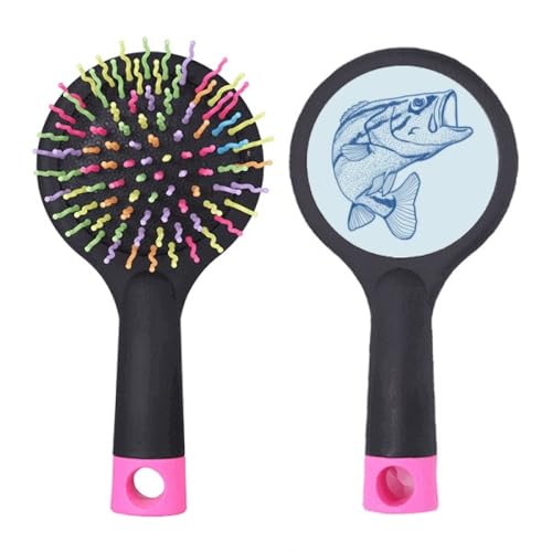 Brosse à cheveux démêlante poisson bleu grand format démêlage facile