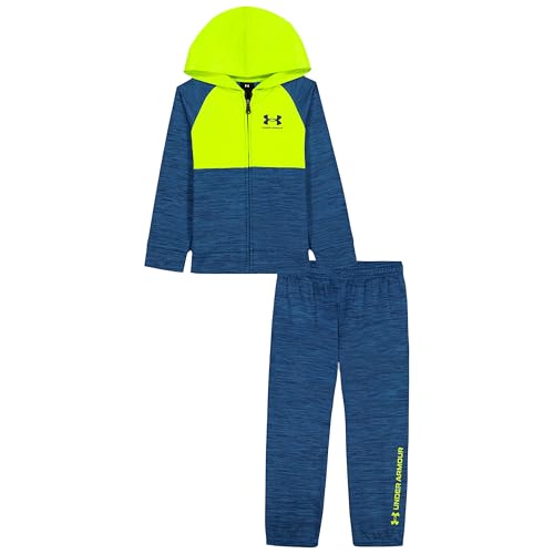 Image of Under Armour Boys' 2-Piece Hoodie Set, Full Zip Sweatshirt and Fleece Pants