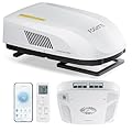 FOGATTI RV Air Conditioner 16K BTU, with Heat Pump and Cooling, with WiFi and Remote Control, Quiet AC, Low Profile Rooftop AC Unit RV Easy Install Non-Ducted, White, InstaCool Ultra