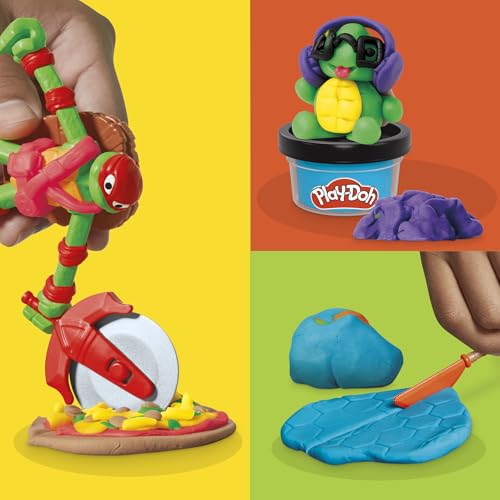 Play Doh Les Tortues Ninja Créations Cowabunga Coffret de pâte à Modeler - vue 4