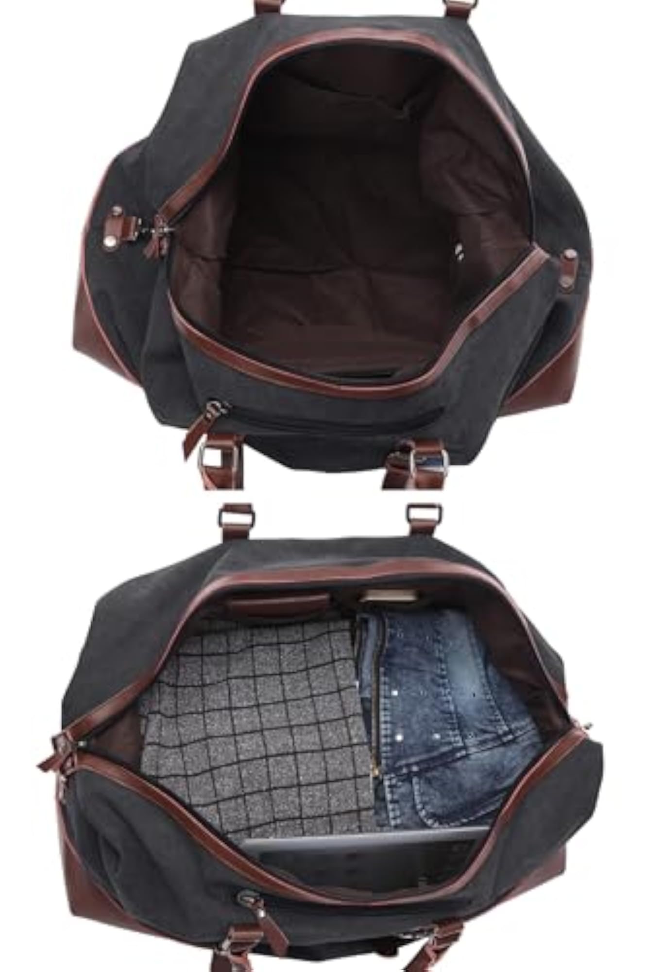 Canvas Duffle Bag 40-50L, Multi-Functional