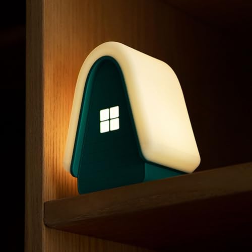 Veilleuse chalet de neige rechargeable pour la chambre de bébé avec commande tactile - 7