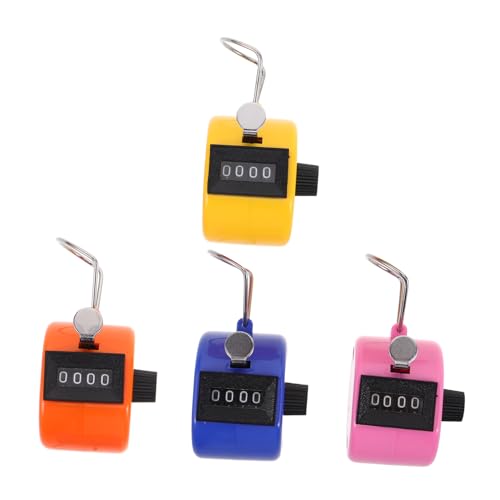 LIOOBO 4pcs Manual Counter Clickers for Sports Scorekeeping Office Use Mini Handheld Tally Clicker