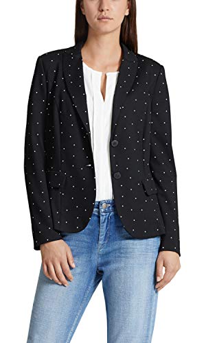 Marc Cain Additions Damen Blazer, Mehrfarbig (Black and White 910), 36...