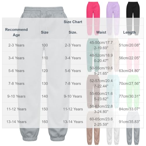 Boys Jogger Pants Casual Solid Tapered Elastic Waist Athletic Sweatpants - image 4