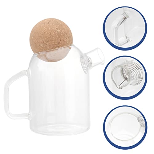 Luxshiny Tetera de Cristal Cabrilla Fría Cabrilla Helada Té de Té de Vidrio Jarra de Café Café de Café Jarra de Agua… - Imagen 3
