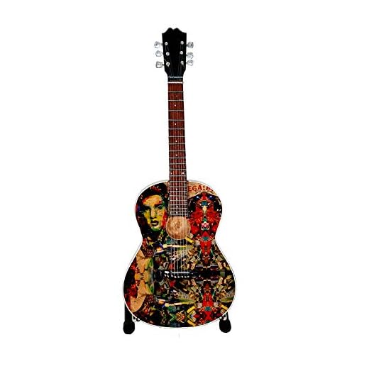 MINIATURA GUITARRA ACUSTICA ELVIS PRESLEY MGT-7832 MADERA REGALO MUSICAL ESCALA 1:4 ROCKMUSIC