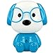 Produktbild Westcott Lightbuddies Lampe Hund Hugo, LED-Nachtlicht für Kinder mit Akku & USB-Ladekabel, dimmbar, blau weiß, E-88003 00