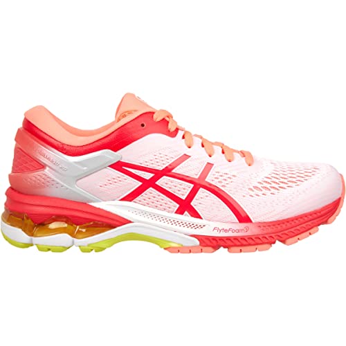 ASICS Scarpe da corsa Gel-Kayano 26 Kai da donna 1011A636, Bianco/rosa laser., 38 EU
