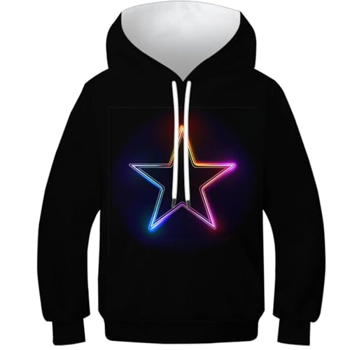 Pull avec grande poche contre le froid sweat imprimé 3D résistant pour enfant 8-10 ans
