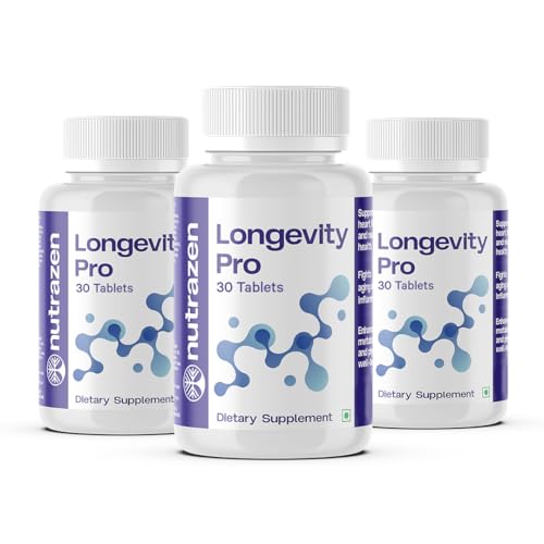 Image of Longevity Pro (PO3-90 Tablets) - 90 Days Dosage | Resveratrol, NMN, CoQ10, L-Acetyl Carnitine,EGCG, Curcumin, L-Camosine, Hyaluronic Acid, Fisetin, Apigenin, Astaxanthin, Spermidine, Lycopene