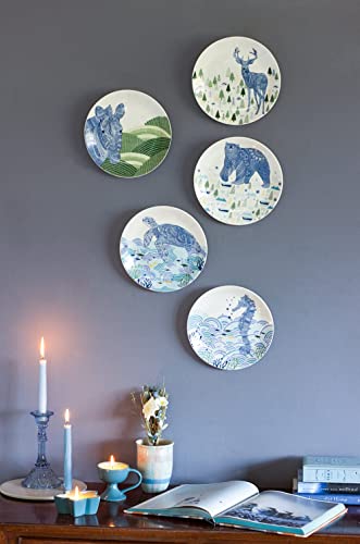 Image of The Wishing Chair | Animal Illustrative Series Wall Plate - Bear | Decorative Ceramic Plate | Unique Bear Design | Perfect for Home Decor | Great Gift Idea