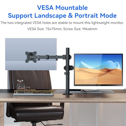 Image of Touchscreen Portable Monitor 14 Inch IPS Slim Travel Screen FHD 1920X1200 HDR FreeSync Bezel Less USB-C Computer Monitor with Cover Stand and Speakers for Laptop PC Mac Surface PS4 /5 Xbox