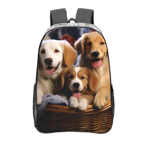 WLKSNBVD Dog Baskets and Dogs Clear Backpack Heavy Duty PVC Transparent Backpack for Concert Work Travel Bag