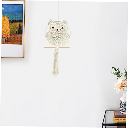 Macramé hibou suspendu Amosfun : idée cadeau déco originale