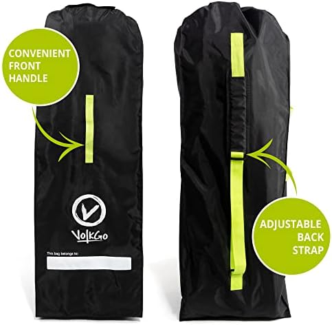 VolkGo Gate Check Bag for Single Umbrella Strollers, Durable and Lightweight, Water-Resistant, for Safe & Secure Stroller, Easy Carrying, Includes Stretch Pouch