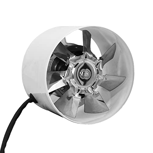 Aziticy Abluftventilator Weiß 100mm Wandventilator 140m³/h Badlüfter aus Metall für Büro, Badezimmer, Wachstumszelt (4 Inch) Cover