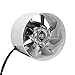 AZITICY Ventilateur Axial d'extraction Blanc 100mm - 140m³/h Extracteur de Conduit Aérateur d'Air en Métal pour Echappement Intérieur (4 Inch)
